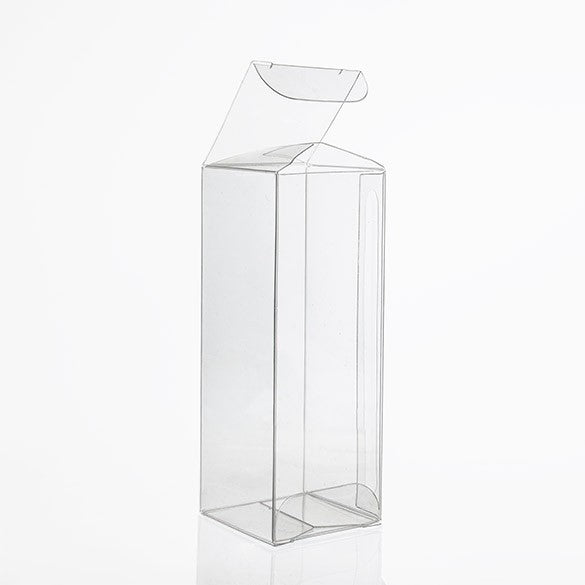 Plastic Gift Boxes 4.8x4.8x12.7cm Crystal Clear