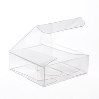 Plastic Gift Boxes 7.6x7.6x2.5cm Crystal Clear