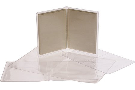 Vinyl Hüllen Brieftasche Stil 17.5x27cm (100 Stück) [VINA6]
