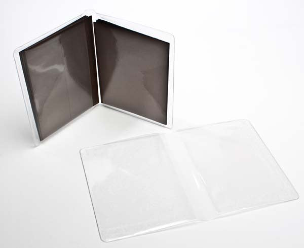 Vinyl Hüllen "Brieftasche Stil" 15,6x25,1cm (100 Stück) [VINA2]