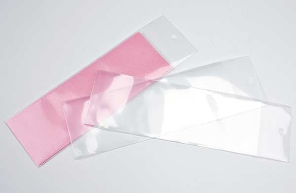 Lesezeichen-Hüllen Transparent 6.4x18.1cm (100 Stück) [HBM3]