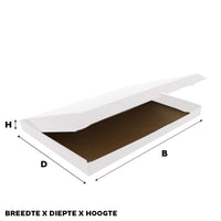 Shipping cartons 38x25x2,9cm White (100 pcs)