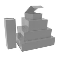 Magnet boxes 22x16,5x3cm Silver (25 pcs)