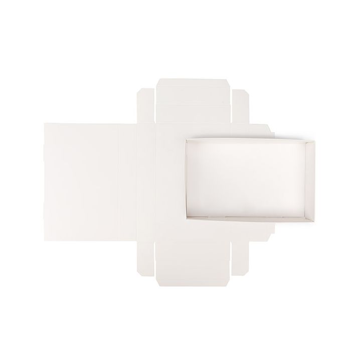 Pappschachtelböden Weiß 15,2x3,8x24,1 cm (25 Stück) [WH13]