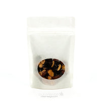 Stand Up Pouches Kraft White with oval Window 10x6x15cm | 57 grams