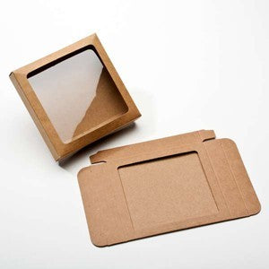 Pappschachteln mit Sichtfenster 10.5x2.2x10.5cm (25 Stück) [WKR245]