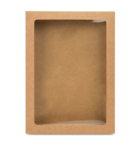 Kraft Gift Boxes with Window 13.7x2.2x18.7cm
