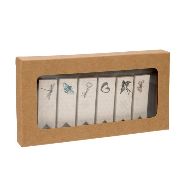 Pappschachteln Kraft Braun mit Fenster 7x1.4x13.8cm (25 Stück) [WKRG273]