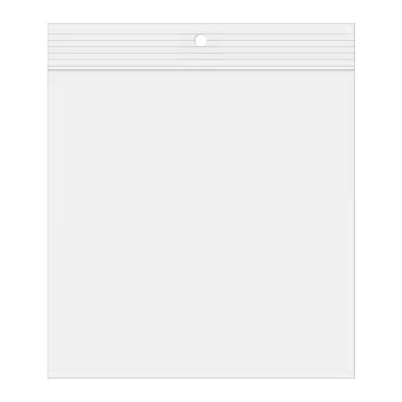 Druckverschlussbeutel mit Aufhängeloch 33x33cm Transparent PP 100 Mikron (100 Stück) [Z4R1313]
