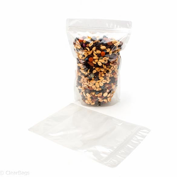 Standbodenbeutel Transparent 17.8x9.8x25.2cm | 280 Gramm (100 Stück) [ZBG69]