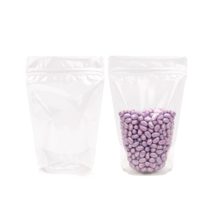 Standbodenbeutel Transparent 14.9x8.9x23.2.2cm | 310 Gramm (100 Stück) [ZBG7]