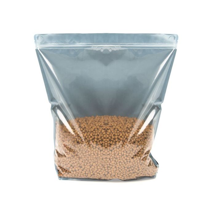 Standbodenbeutel Transparent/Schwarz 17.1x8.9x28.6cm | 340 Gramm (100 Stück) [ZBGB4]