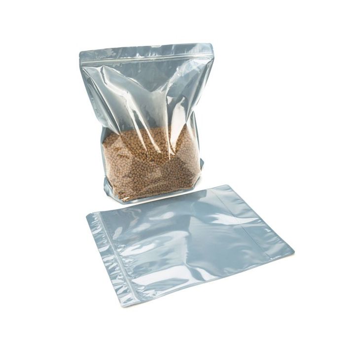 Standbodenbeutel Transparent/Schwarz 17.1x8.9x28.6cm | 340 Gramm (100 Stück) [ZBGB4]