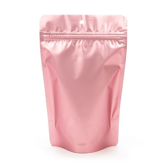 Stand Up Pouches Pink with Hang hole 13x7.9x20.6cm