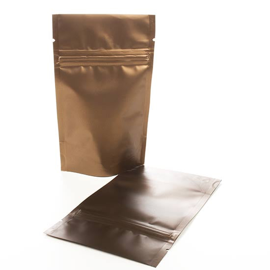 Standbodenbeutel Bronze 17x8x28.5cm | 340 Gramm (100 Stück) [ZBGM4BZ]
