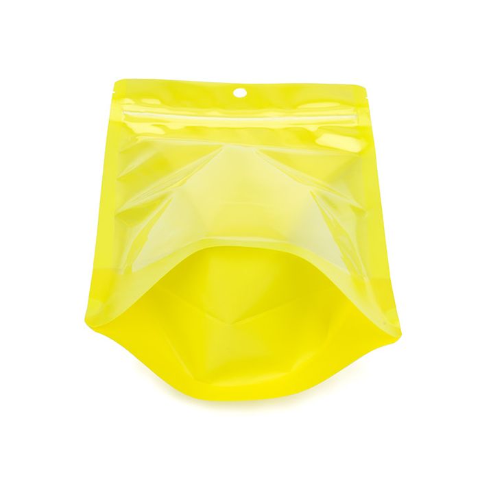 Standbodenbeutel Transparent/Neon- Gelb 14,9x8,9x23,2 cm (100 Stück) [ZBGN7YW]