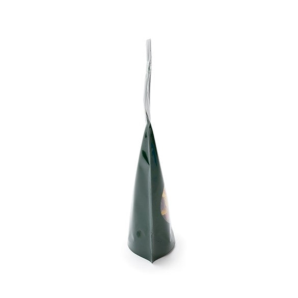 Standbodenbeutel Grün 17x9x28.5cm | 340 Gramm mit rundem Fenster (100 Stück) [ZBGO4HG]