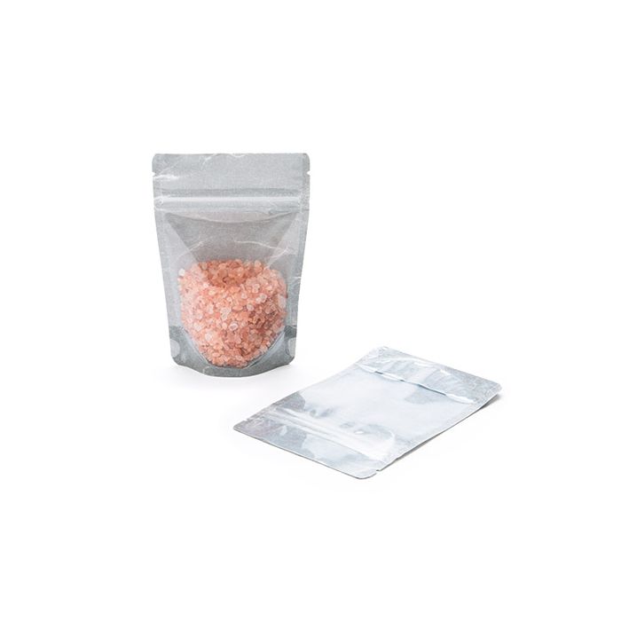 Standbodenbeutel Reispapier Transparent/Schwarz 10.2x6x15.2cm | 57 Gramm (100 Stück) [ZBGR2BC]