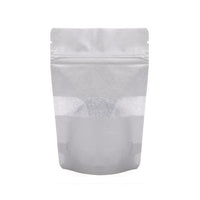 Stand Up Pouches Rice Paper Silver with Window 10.2x6x15.2cm | 57 grams