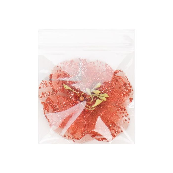 Druckverschlussbeutel 6.5x6.5cm Transparent PP 50 Mikron (100 Stück) [ZC2H2H]