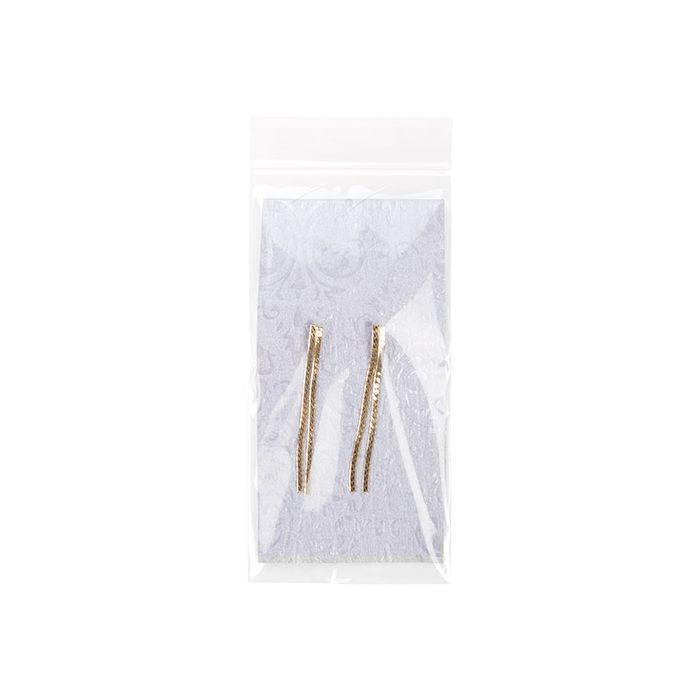 Druckverschlussbeutel mit Euroloch 7.5x15cm Transparent PP 50 Mikron (100 Stück) [ZC36V]