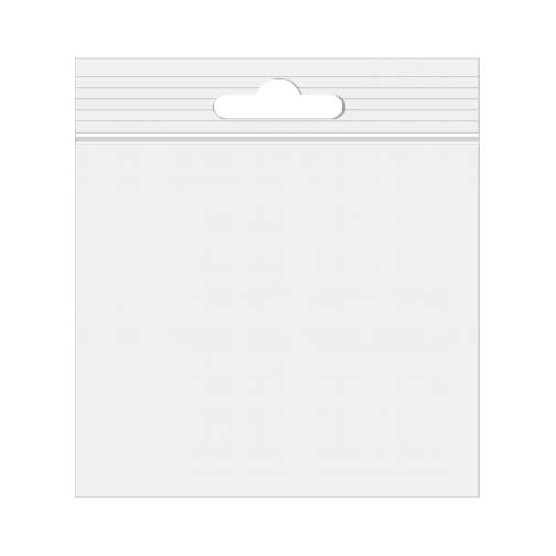 Druckverschlussbeutel mit Euroloch 10x10cm Kristallklar PP 50 Mikron (100 Stück) [ZE44]