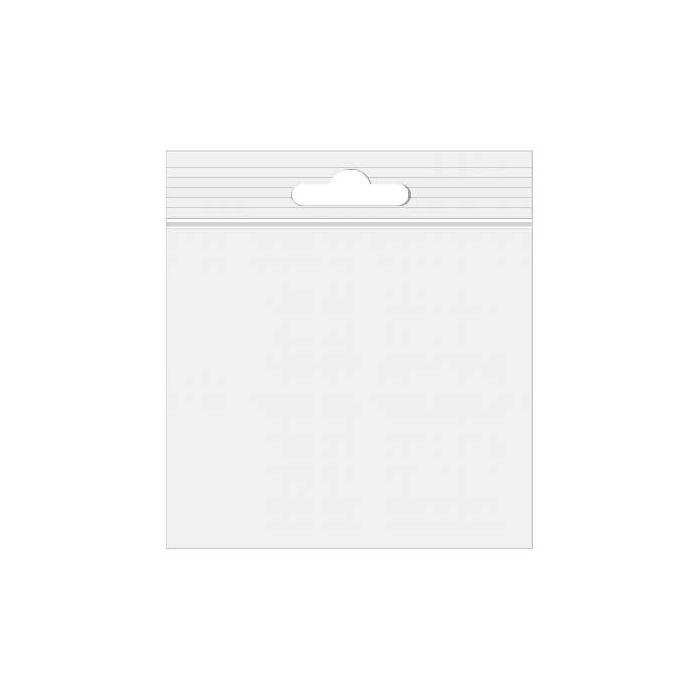 Grip Seal Bags with Euroslot 23x23 Crystal Clear PP 50 micron