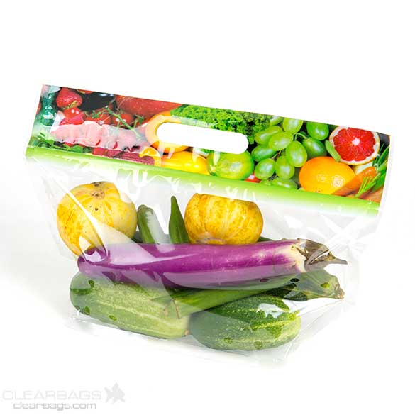 Polytragetaschen mit Griffen und Luftlöcher 29.2x10.8x15.6cm (100 Stück) [ZFG5V]