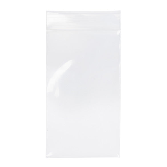 Druckverschlussbeutel Transparent 7.5x12.5cm PE 100 Mikron (100 Stück) [4PE35]