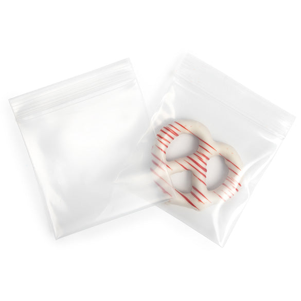 Druckverschlussbeutel Transparent 10x10cm PE 150 Mikron (100 Stück) [6PE44]
