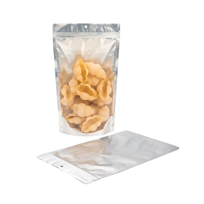 Stand Up Pouches Silver 17,1x8,9x28,6cm With Hanghole