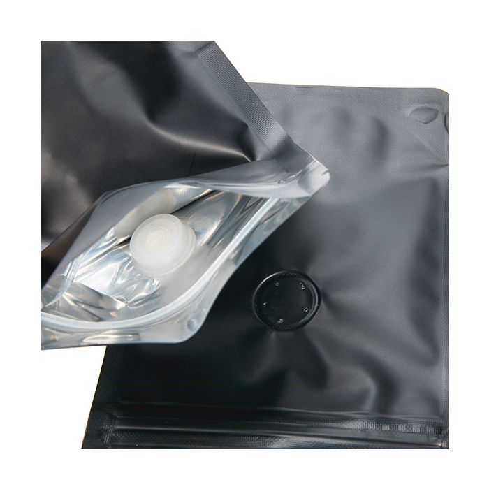 Standbodenbeutel Schwarz 10.2x6x15.2cm 57 Gramm mit Ventil (100 Stück) [ZBGM2MBV]