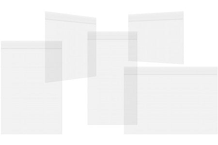 Druckverschlussbeutel Transparent 7.5x20.5cm PE 100 Mikron (100 Stück) [4PE38]
