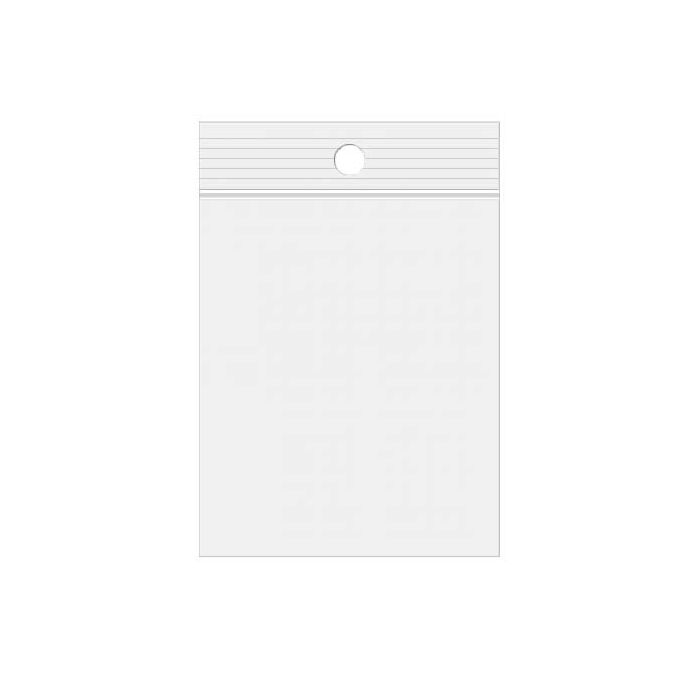 Druckverschlussbeutel mit Euroloch 5x7.5cm Transparent PP 50 Mikron (100 Stück) [ZR23]