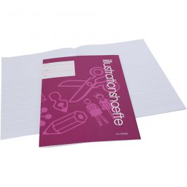 Schulheft mit Raum für Zeichnungen/Bilder, A4, Größe 21x29,7 cm, 64 , 70 g, 25 Stk/ 1 Pck [HOB-115275]