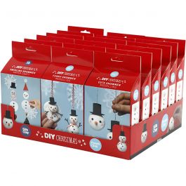 Schneemann-Anhänger - Sortiment, 18 Set/ 1 Pck [HOB-100769]