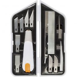 Fiskars Messer-, Meißel- und Säge-Set, L 15 cm, B 3 cm, 1 Set [HOB-1024385]
