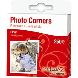 Fotoecken, B 10 mm, Transparent, 250 Stk/ 1 Pck [HOB-11597]