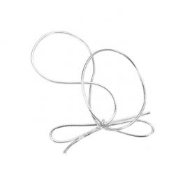 Dekogummi Metallisch Silber - 35.5cm (50 Stück) [14MS]