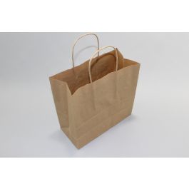 Papiertragetaschen Braun 18x8x22cm (50 Stück) [PAMB1822]