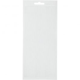 Sticker, Bordüren, Blatt 10x23 cm, Weiß, 1 Bl. [HOB-170049]