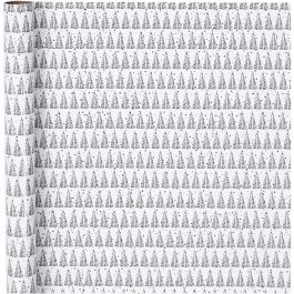 Geschenkpapier, Kiefernzweige mit Zapfen, B 70 cm, 80 g, Grün, Weiß, 4 m/ 1 Rolle [HOB-190450]