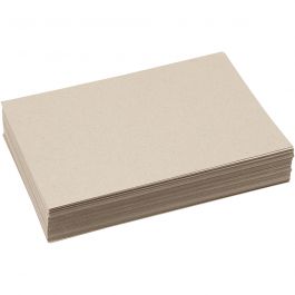 Recycling-Karton, A4, Blatt 210x297 mm, 225 g, Graubraun, 125 Bl./ 1 Pck [HOB-20514]