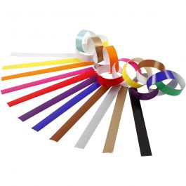 Papierketten, L 16 cm, B 15 mm, Sortierte Farben, 400 Stk/ 1 Pck [HOB-20781]