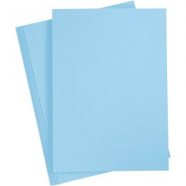 Karton, farbig, A4, Blatt 210x297 mm, 180 g, Hellblau, 20 Bl./ 1 Pck [HOB-211056]