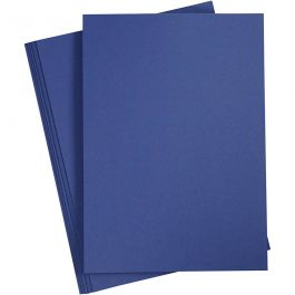 Karton, farbig, A4, Blatt 210x297 mm, 180 g, Dunkelblau, 20 Bl./ 1 Pck [HOB-211066]