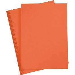 Karton, farbig, A4, Blatt 210x297 mm, 180 g, Orange, 20 Bl./ 1 Pck [HOB-21113]
