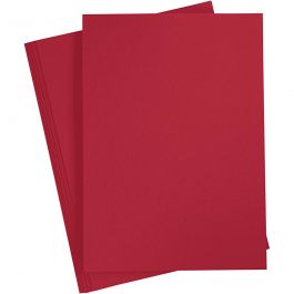 Karton, farbig, A4, Blatt 210x297 mm, 180 g, Weihnachtsrot, 20 Bl./ 1 Pck [HOB-21115]