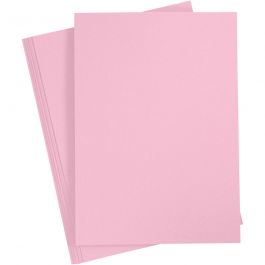 Karton, farbig, A4, Blatt 210x297 mm, 180 g, Hellpink, 20 Bl./ 1 Pck [HOB-21116]