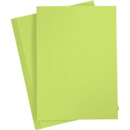 Karton, farbig, A4, Blatt 210x297 mm, 180 g, Hellgrün, 20 Bl./ 1 Pck [HOB-21122]
